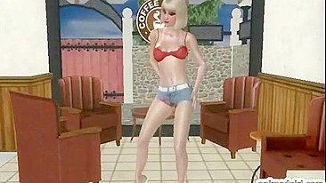 Duas Travestis Anime Cavalgam Paus Duros em Pornô 3D