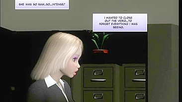 Garota Peituda de Escritório em Pornô 3D em Quadrinhos