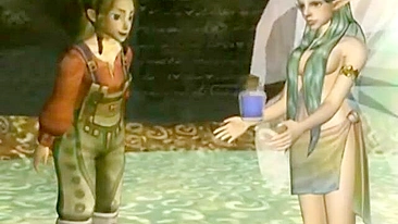 Elfas Lésbicas se Beijam e Transam em Hentai