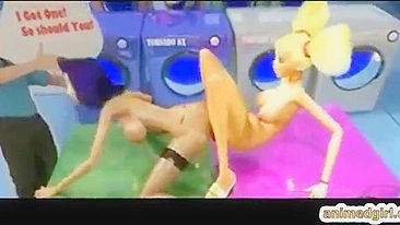 Foda com Strapon em Pornô Hentai 3D - 3DPorn