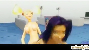 Foda com Strapon em Pornô Hentai 3D - 3DPorn