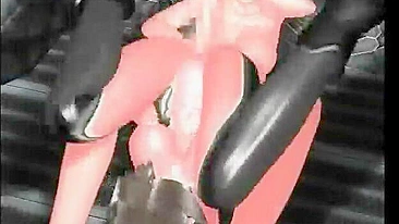 Shemale de Peitos Enormes Fode Garota em Pornô 3D - Anime, Toon