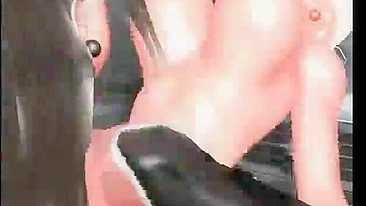 Shemale de Peitos Enormes Fode Garota em Pornô 3D - Anime, Toon