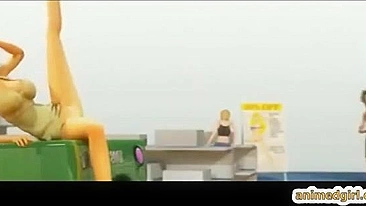 Foda com Strapon no Gueto - Pornô Animado 3D