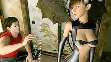 Masturbação Solo em Animação 3D - Fantasia Hentai