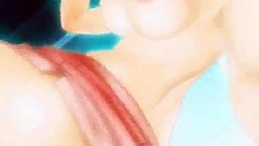 Travesti 3D Hentai Fofa com Peitões na Foda Quente