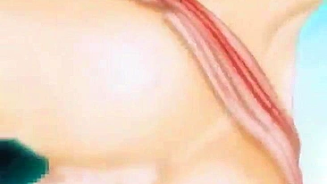 Travesti 3D Hentai Fofa com Peitões na Foda Quente