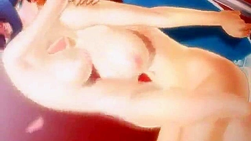 Travesti 3D Hentai Fofa com Peitões na Foda Quente