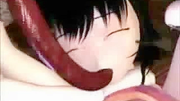 Garota Fofa Leva Sexo com Tentáculos em Animação 3D