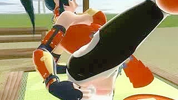 Travesti Japonesa Ganha Punheta e Gozada em Hentai 3D Anime