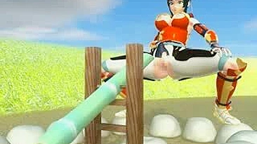 Travesti Japonesa Ganha Punheta e Gozada em Hentai 3D Anime