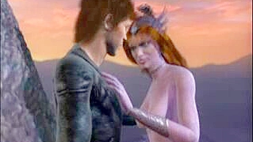 Garota Hentai 3D Ganha Boquete Quente de Pauzão ao Ar Livre