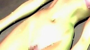 Flagrada! Peituda Dedilha o Noivo Gostoso em 3D Hentai