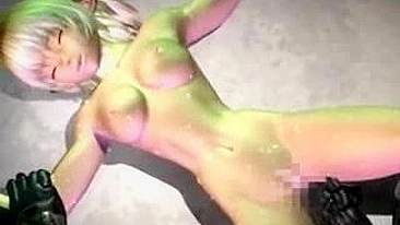 Flagrada! Peituda Dedilha o Noivo Gostoso em 3D Hentai