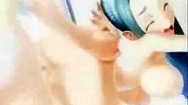 Futa traveco peituda fodida por trás em sexo hentai 3D