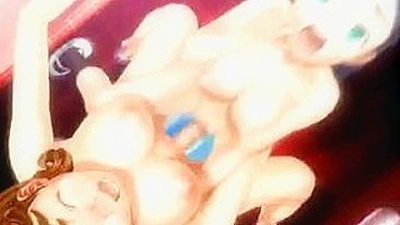 Travesti Peituda Hentai Furando em Porno 3D Animado de Suruba