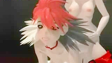 Shemale Fodida com Força em Animação 3D Hentai
