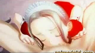 Empregada Fofa Espanholada e Gozada na Cara em Hentai 3D