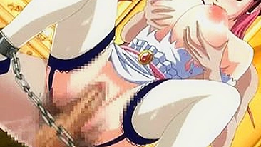 Acorrentada e Arrombada por Travesti Peituda em Hentai 3D