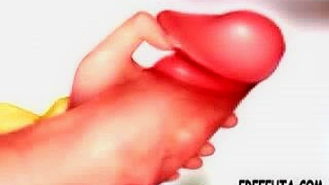 Hentai Futanari se Masturba - Fantasia Anime de Travesti Desenho