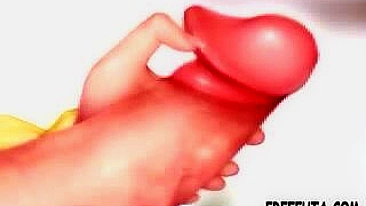 Hentai Futanari se Masturba - Fantasia Anime de Travesti Desenho