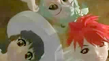 Ruiva Anime Hentai Fodida por Monstro em 3D