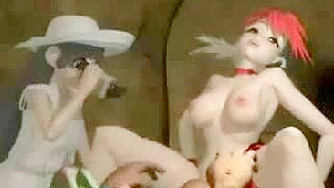 Ruiva Anime Hentai Fodida por Monstro em 3D