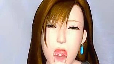 Gostosa 3D Peituda Chupa Pau com Vontade