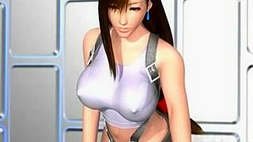 Gostosa 3D Peituda Chupa Pau com Vontade