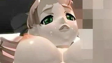 Shemale Gozando na Cara - Pornô Hentai 3D