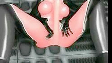 Quadrinho pornô 3D loira - travesti peituda fode loira gostosa