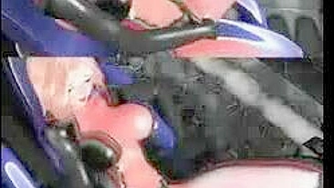 Quadrinho pornô 3D loira - travesti peituda fode loira gostosa