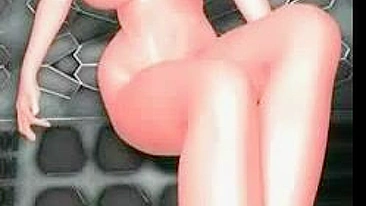 Quadrinho pornô 3D loira - travesti peituda fode loira gostosa