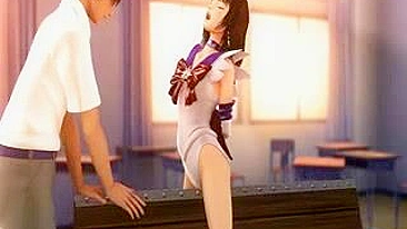 Animação Fofa de Abuso Sexual entre Amigos na Sala de Aula