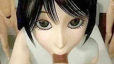 Freira Anime Peituda Fodida com Força por Vários Homens