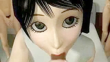 Freira Anime Peituda Fodida com Força por Vários Homens