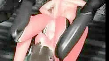 Travesti Hentai 3D é Punhetada por Anime Peituda