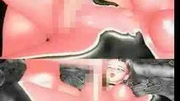 Travesti Hentai 3D é Punhetada por Anime Peituda