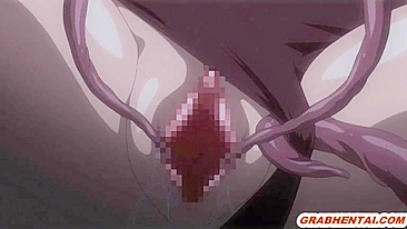 Garota Universitária Fodida Brutalmente por Tentáculos e Gozada no Corpo Todo