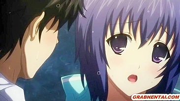 Colegial Hentai Japonesa Tem Peitos Apertados em Cena Quente