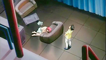 Ruiva Hentai se Masturba e Recebe Gozada