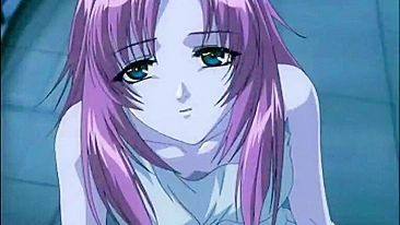 Personagem Anime Sexy Coberta de Porra, Close no Rosto