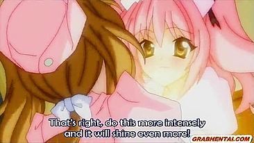 Enfermeira Hentai em Ménage - Foda Hardcore