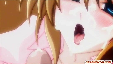 Enfermeira Hentai em Ménage - Foda Hardcore