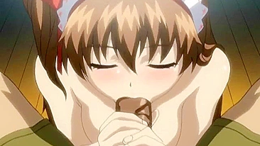 Bondage com Foda nos Peitos e Gozada no Rosto - Pornô Hentai