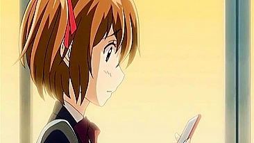 Primeiro Beijo e Foda Intensa da Universitária Peituda de Anime