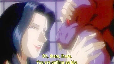 Japonesa Peituda de Anime é Apertada e Fodida por Monstro de Tentáculos