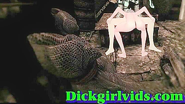 Travesti de hentai tem o cu fudido por outra travesti em anime safado