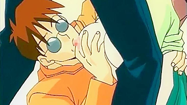 MILF Cavalgando Forte com Peitões Gigantes e Pau Duro no Hentai!