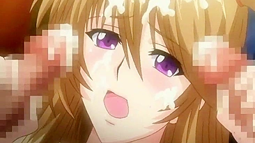 Garotas Hentai Peitudas Amarradas e Fodidas em Gangbang